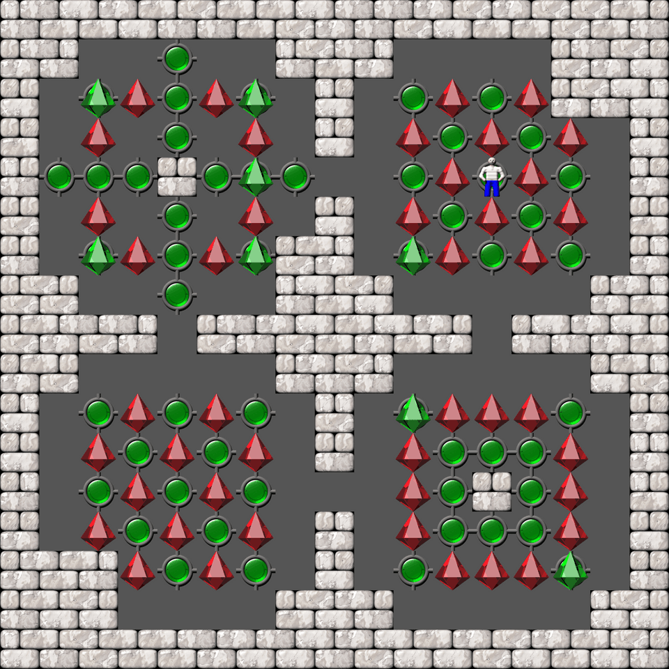Сокобан Bugs509 collection уровень 173